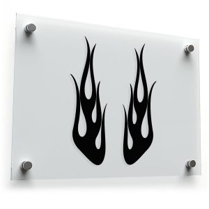 Flame Vinyl Decals