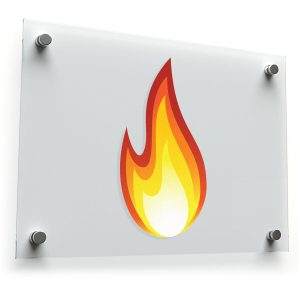 Flame Vinyl Sticker – Bold Fire