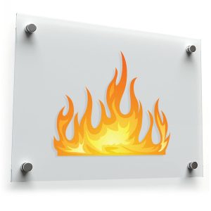 Flame Vinyl Sticker