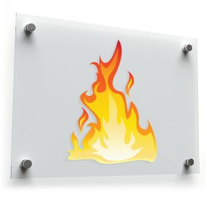 Flame Vinyl Sticker