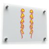 Flame Vinyl Sticker Set