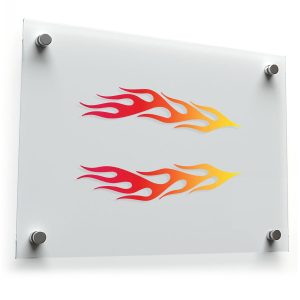 Flame Vinyl Sticker Set