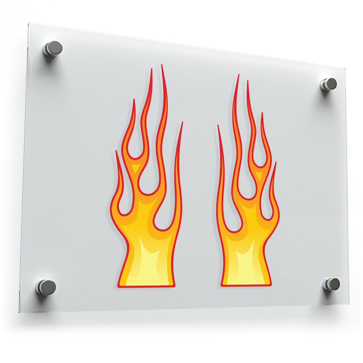 Flame Vinyl Sticker Set 3 Flame Vinyl Sticker Set