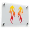 Flame Vinyl Sticker Set
