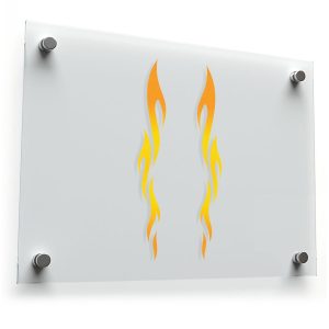 Flame Vinyl Stickers