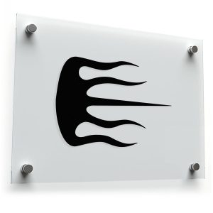 Flaming Claw Vinyl Decal