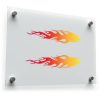 Flaming Eagle Sticker