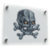 Flaming Eyes Skull Sticker 1