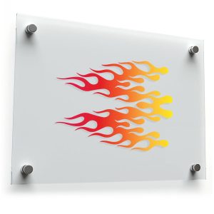 Flaming Gradient Vinyl Decal