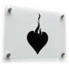 Flaming Heart Sticker 1
