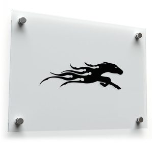 Flaming Horse Vinyl Decal