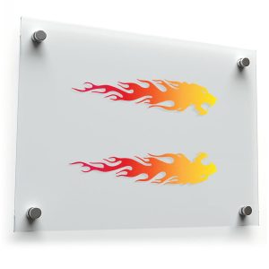 Flaming Lion Decal Set