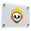 Flaming Skull Sticker 1 Flaming Skull Sticker