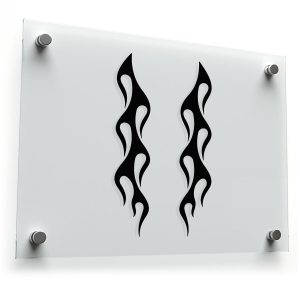 Flaming Tribal Design Sticker