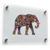 Floral Elephant Sticker 1