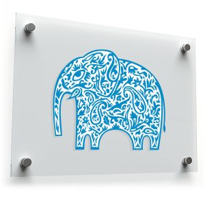 Floral Elephant Sticker