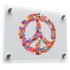 Floral Peace Sign Sticker 1