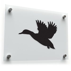 Flying Duck Silhouette Sticker