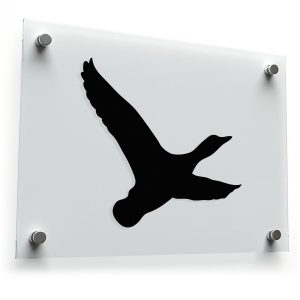 Flying Duck Silhouette Sticker