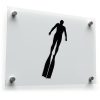Freediver Silhouette Vinyl Sticker 1