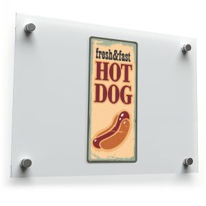 Fresh & Fast Hot Dog Vinyl Sticker