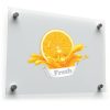 Fresh Orange Juice Splash Vinyl Sticker 1
