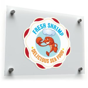 Fresh Shrimp Cartoon Sticker