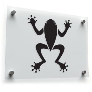 Frog Silhouette Vinyl Sticker