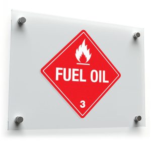 Fuel Oil Warning Sticker