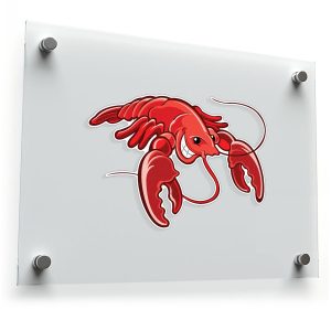 Fun Cartoon Lobster Sticker