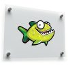 Funny Cartoon Fish Sticker