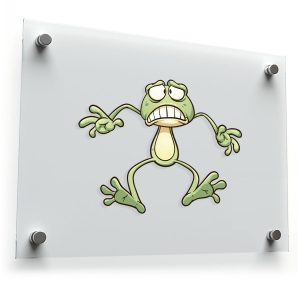 Funny Cartoon Frog Sticker