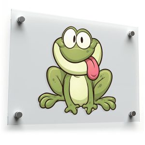 Funny Cartoon Frog Sticker