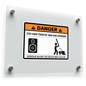 Funny Danger Speaker Sticker