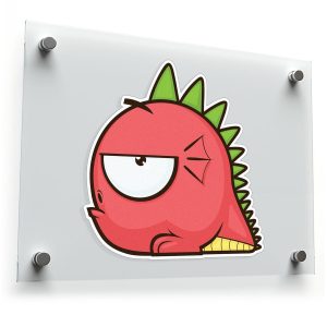 Funny Dinosaur Vinyl Sticker