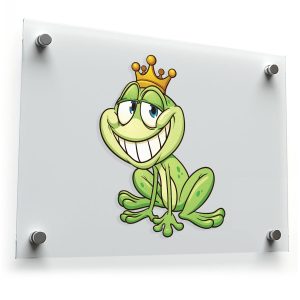 Funny Frog King Sticker