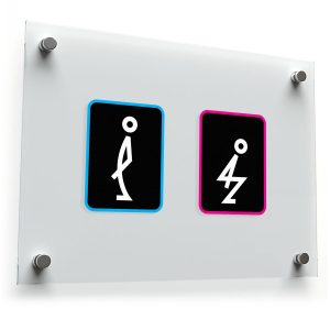 Funny Restroom Symbols Sticker