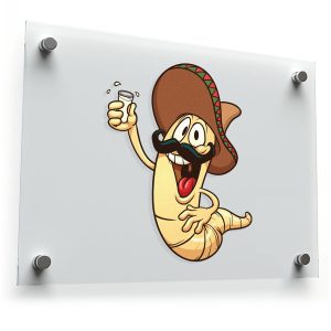 Funny Tequila Worm Sticker