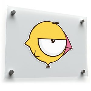 Funny Yellow Bird Sticker