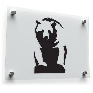 Geometric Bear Sticker