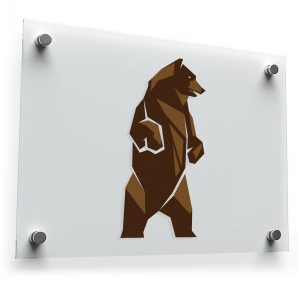 Geometric Bear Sticker