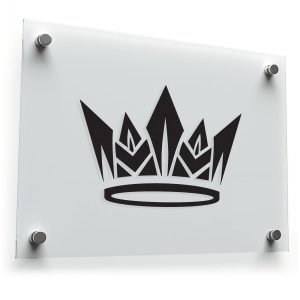 Geometric Crown Sticker
