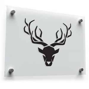 Geometric Deer Head Sticker