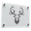 Geometric Deer Head Vinyl Sticker