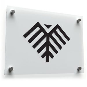 Geometric Eagle Silhouette Sticker