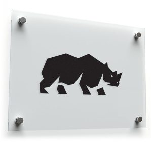 Geometric Rhino Sticker