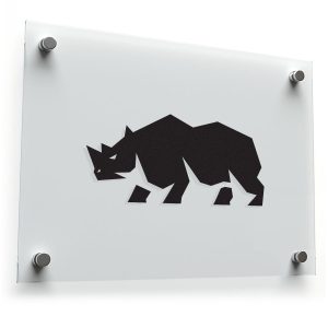 Geometric Rhino Sticker