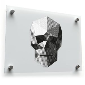 Geometric Skull Sticker