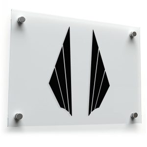 Geometric Wing Silhouette Sticker