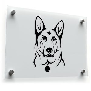 German Shepherd Dog Silhouette Sticker
